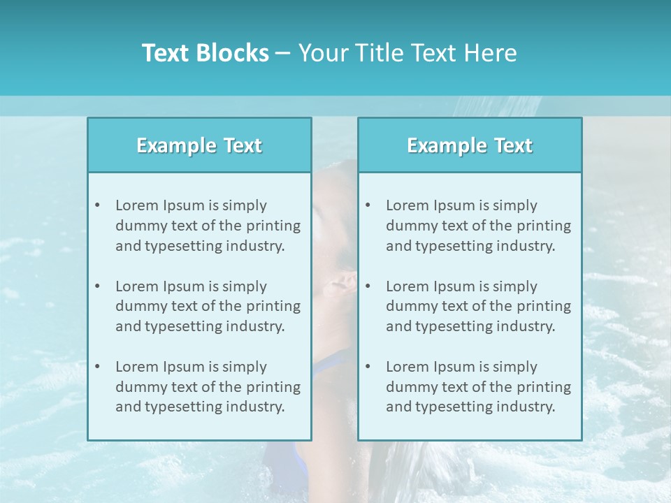 Woman Female Relaxation PowerPoint Template