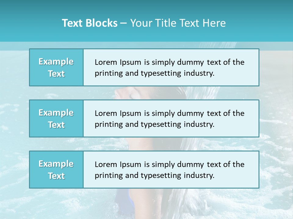 Woman Female Relaxation PowerPoint Template