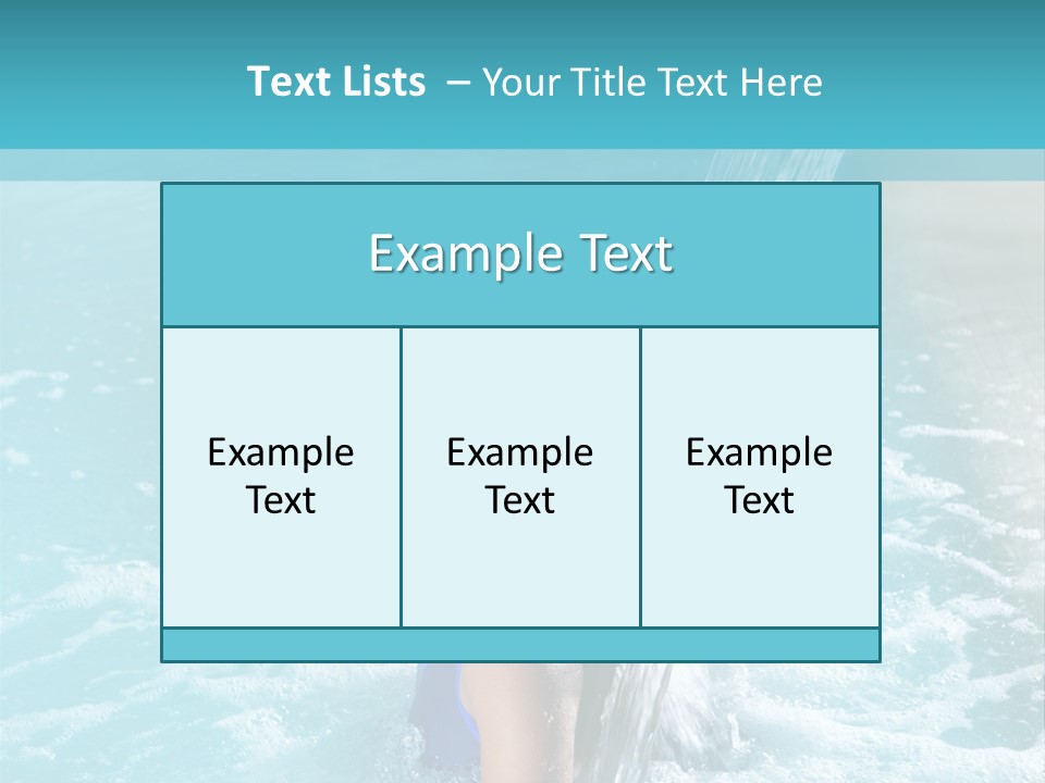 Woman Female Relaxation PowerPoint Template