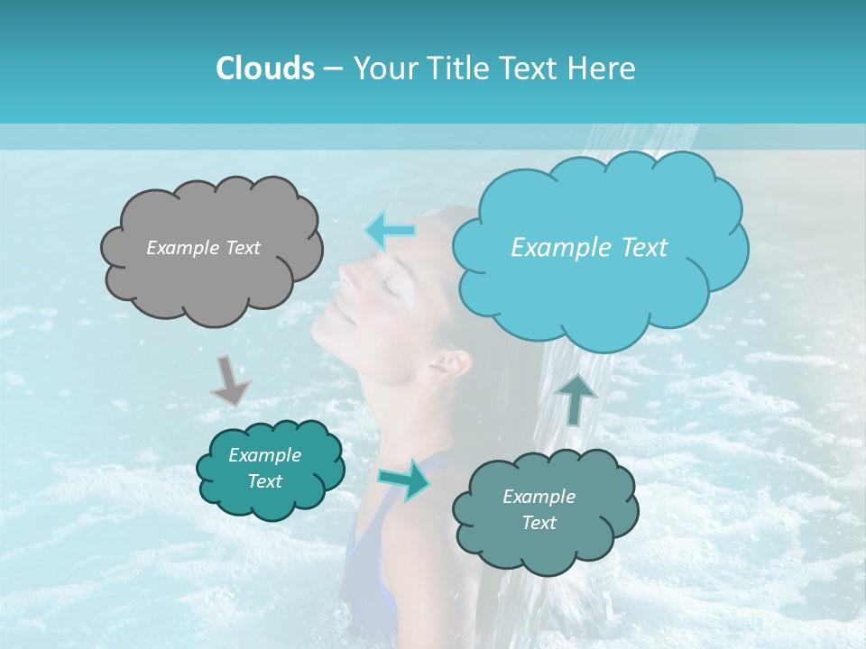 Woman Female Relaxation PowerPoint Template