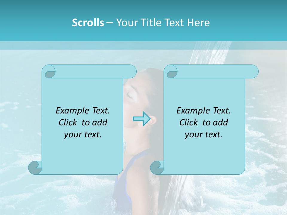 Woman Female Relaxation PowerPoint Template