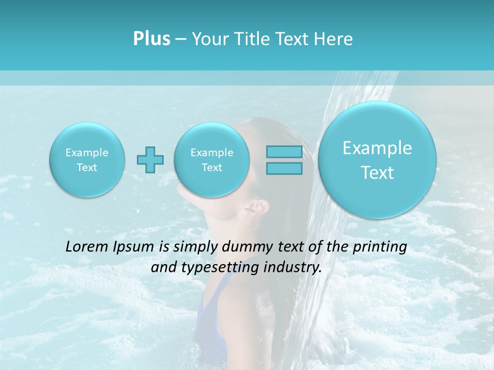 Woman Female Relaxation PowerPoint Template
