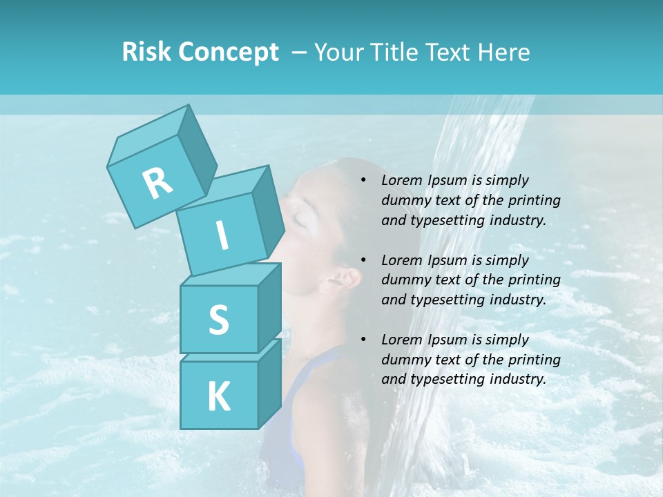 Woman Female Relaxation PowerPoint Template