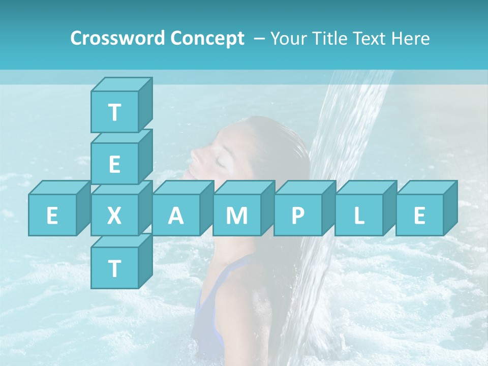 Woman Female Relaxation PowerPoint Template