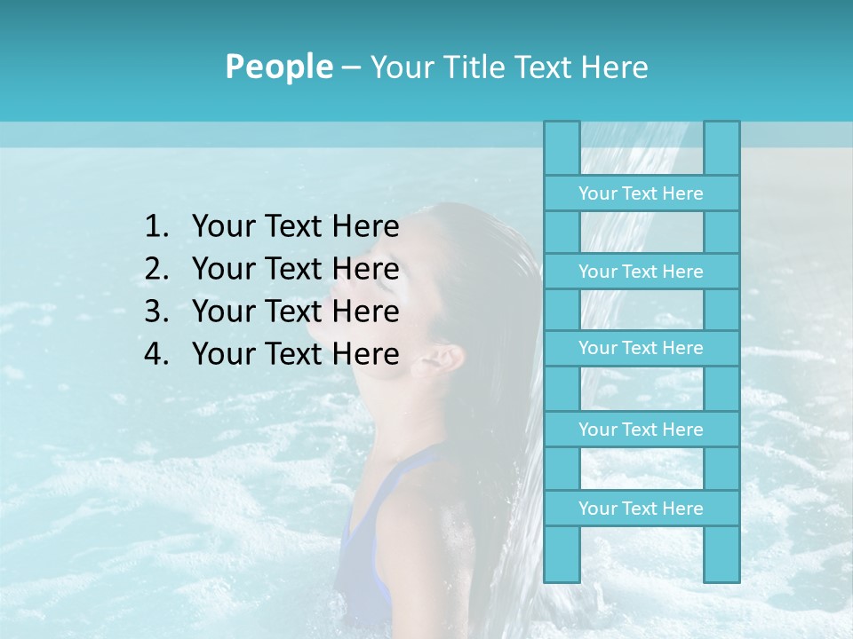 Woman Female Relaxation PowerPoint Template