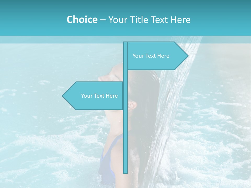 Woman Female Relaxation PowerPoint Template