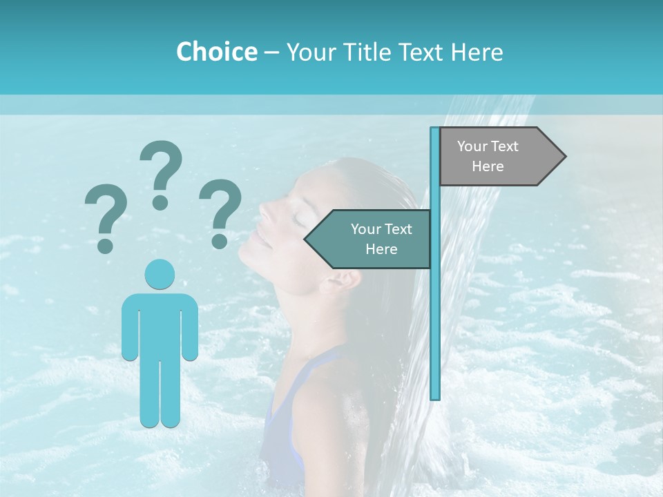 Woman Female Relaxation PowerPoint Template