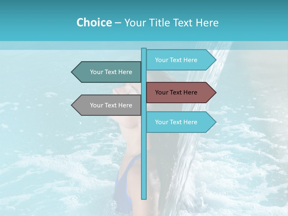 Woman Female Relaxation PowerPoint Template