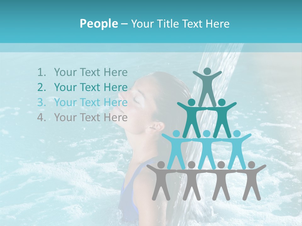 Woman Female Relaxation PowerPoint Template