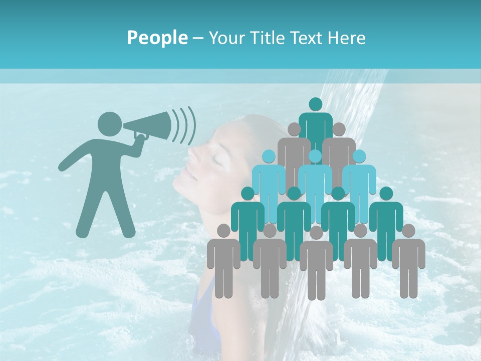 Woman Female Relaxation PowerPoint Template