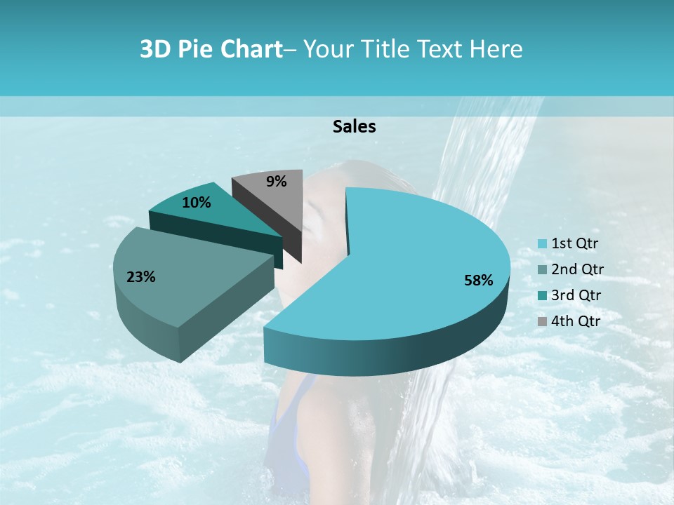 Woman Female Relaxation PowerPoint Template
