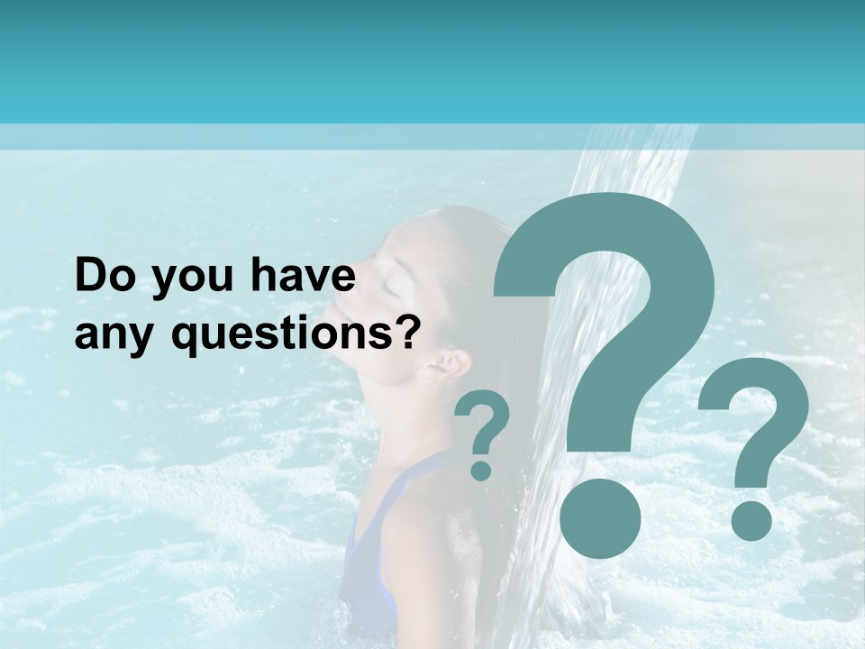 Woman Female Relaxation PowerPoint Template