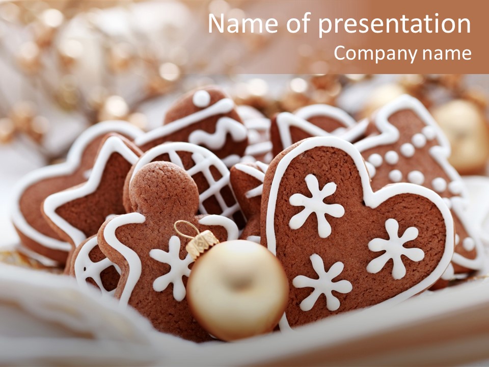 Holiday Food And Drink Dessert PowerPoint Template