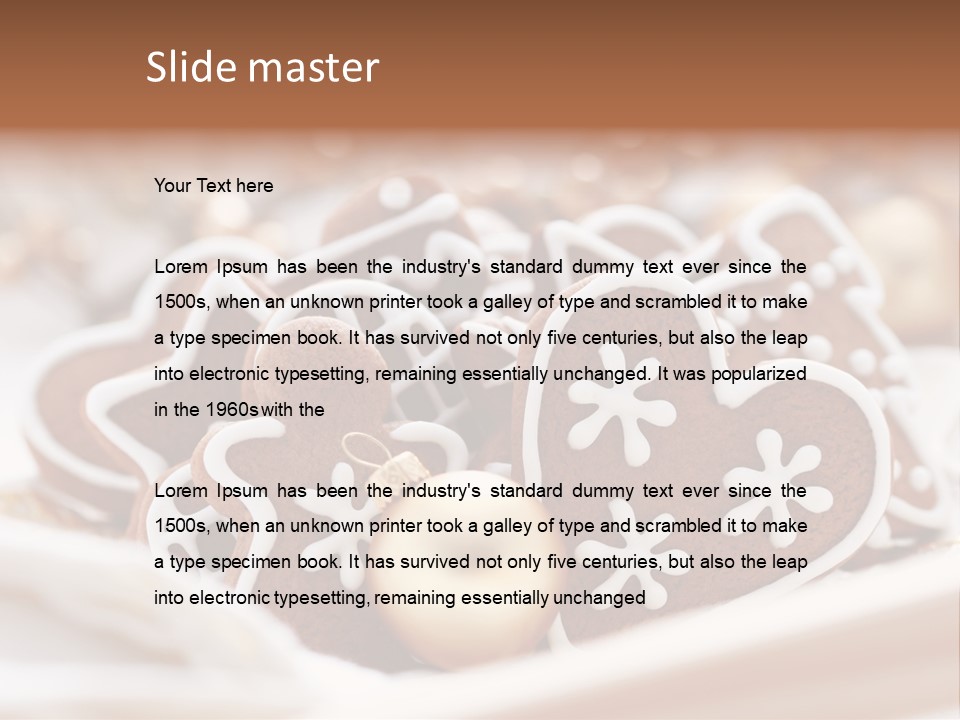 Holiday Food And Drink Dessert PowerPoint Template