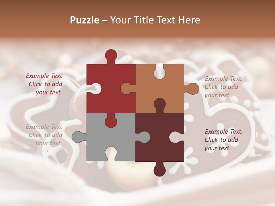 Holiday Food And Drink Dessert PowerPoint Template