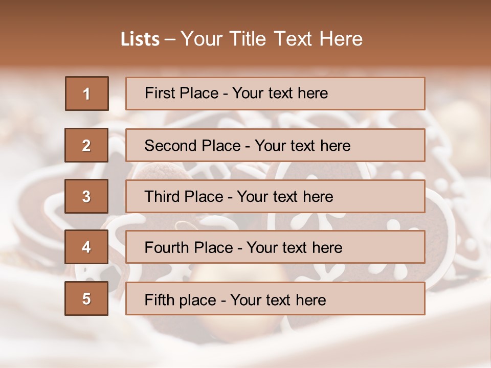 Holiday Food And Drink Dessert PowerPoint Template