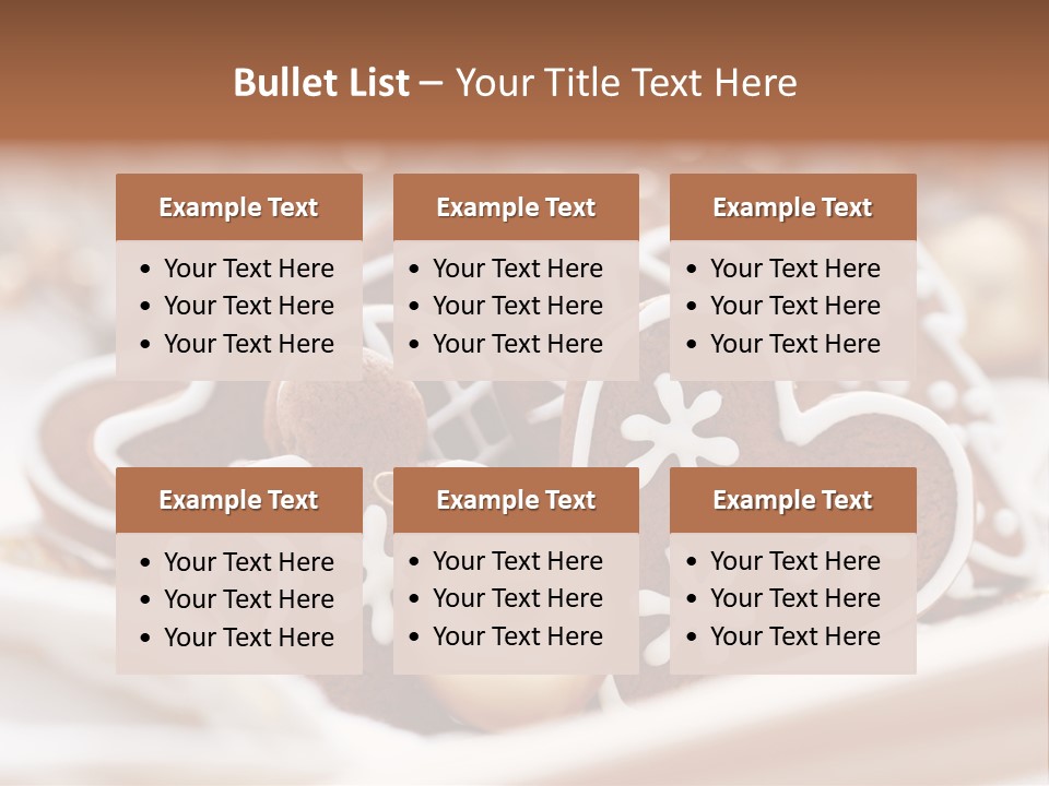Holiday Food And Drink Dessert PowerPoint Template