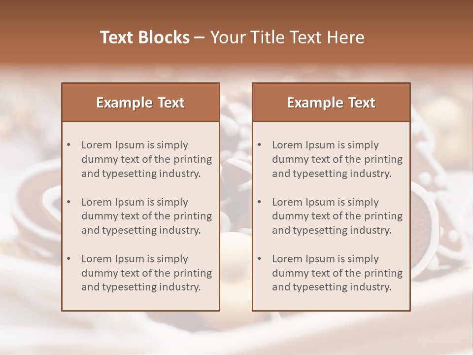 Holiday Food And Drink Dessert PowerPoint Template
