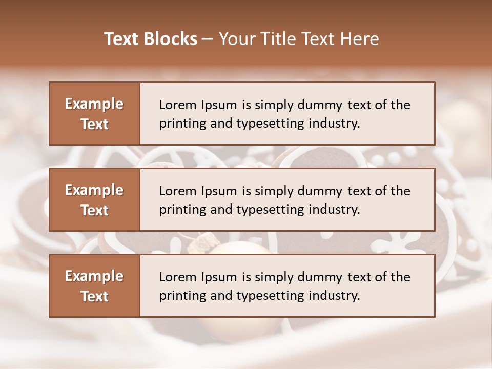 Holiday Food And Drink Dessert PowerPoint Template