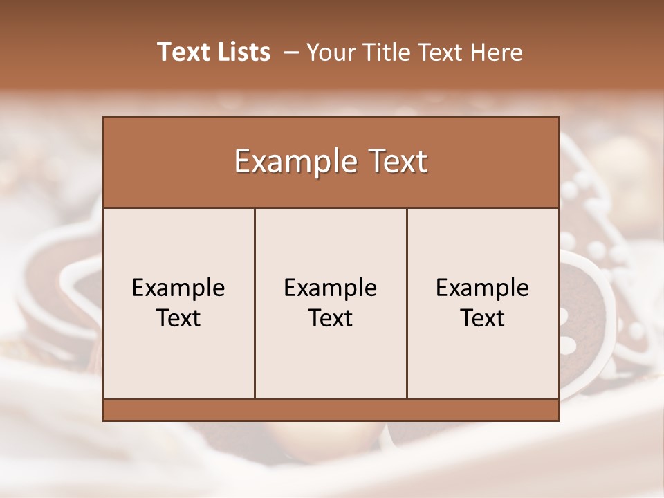 Holiday Food And Drink Dessert PowerPoint Template