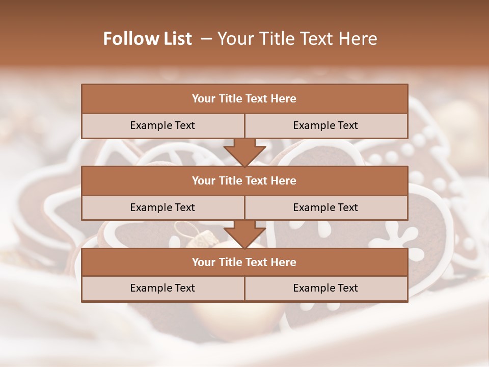 Holiday Food And Drink Dessert PowerPoint Template