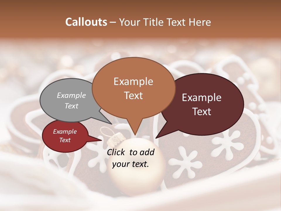 Holiday Food And Drink Dessert PowerPoint Template