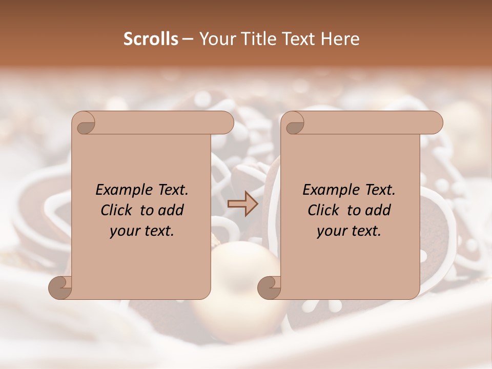 Holiday Food And Drink Dessert PowerPoint Template