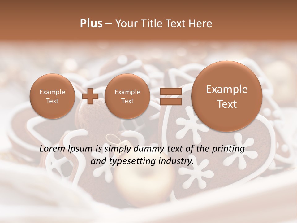 Holiday Food And Drink Dessert PowerPoint Template