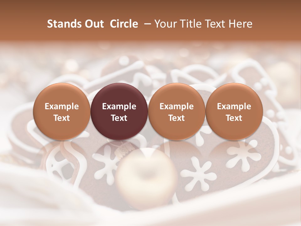 Holiday Food And Drink Dessert PowerPoint Template