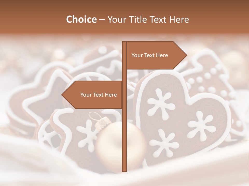 Holiday Food And Drink Dessert PowerPoint Template