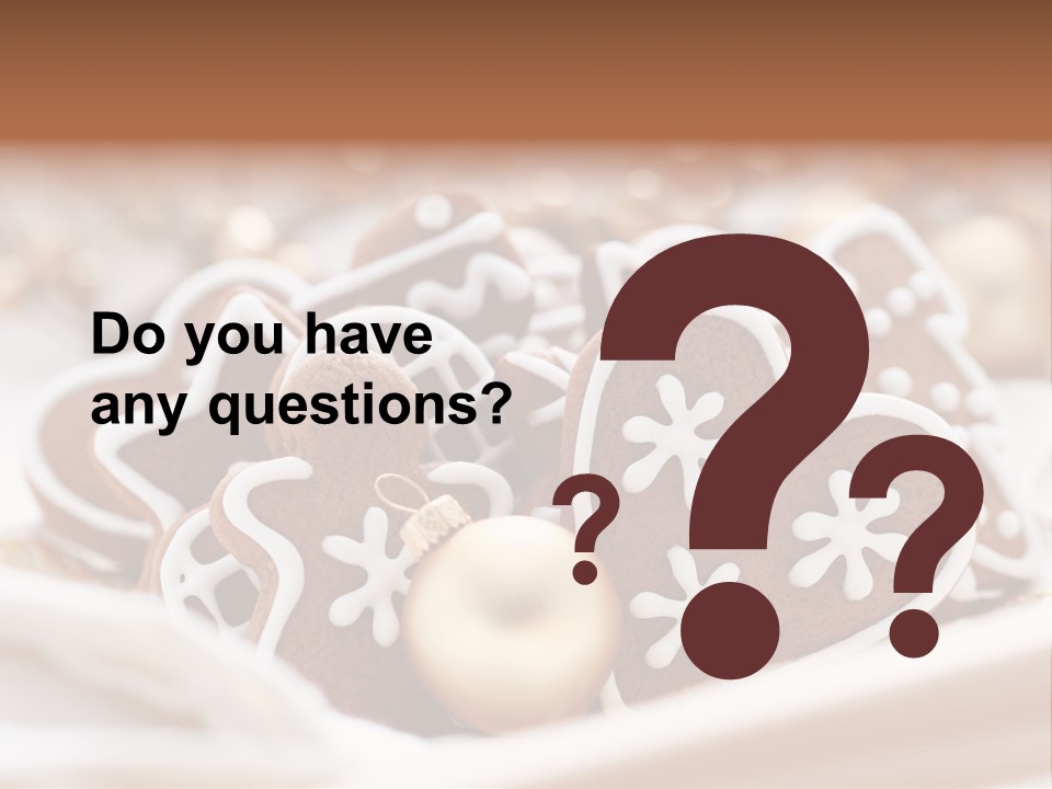 Holiday Food And Drink Dessert PowerPoint Template