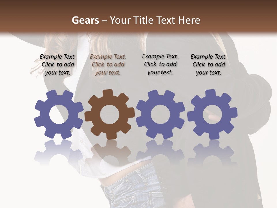 Man Looking Couple PowerPoint Template