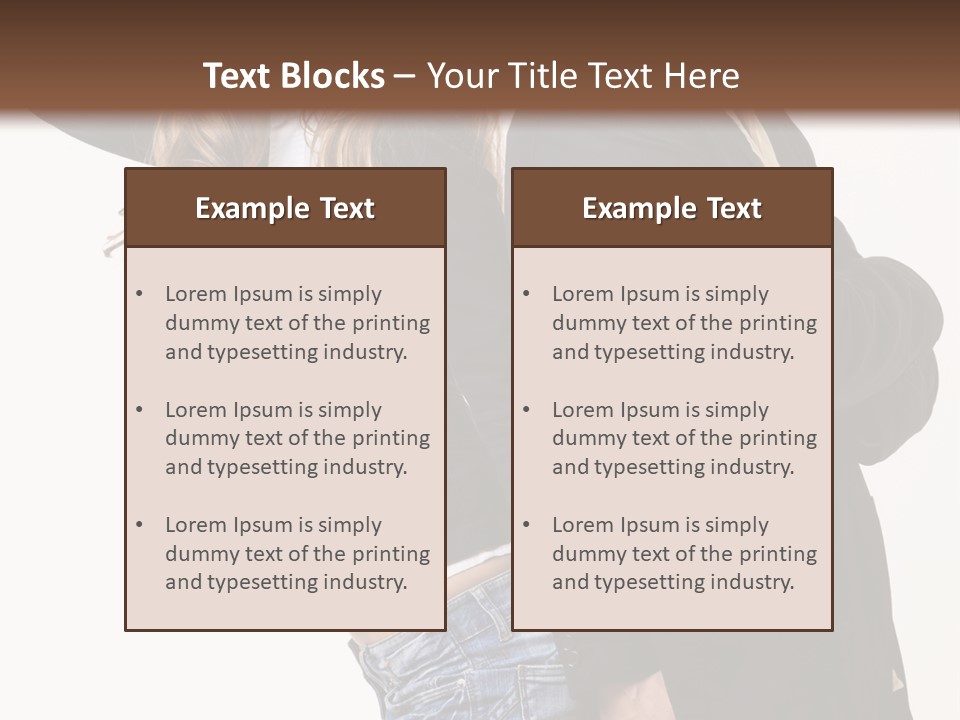 Man Looking Couple PowerPoint Template
