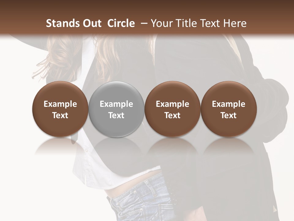 Man Looking Couple PowerPoint Template