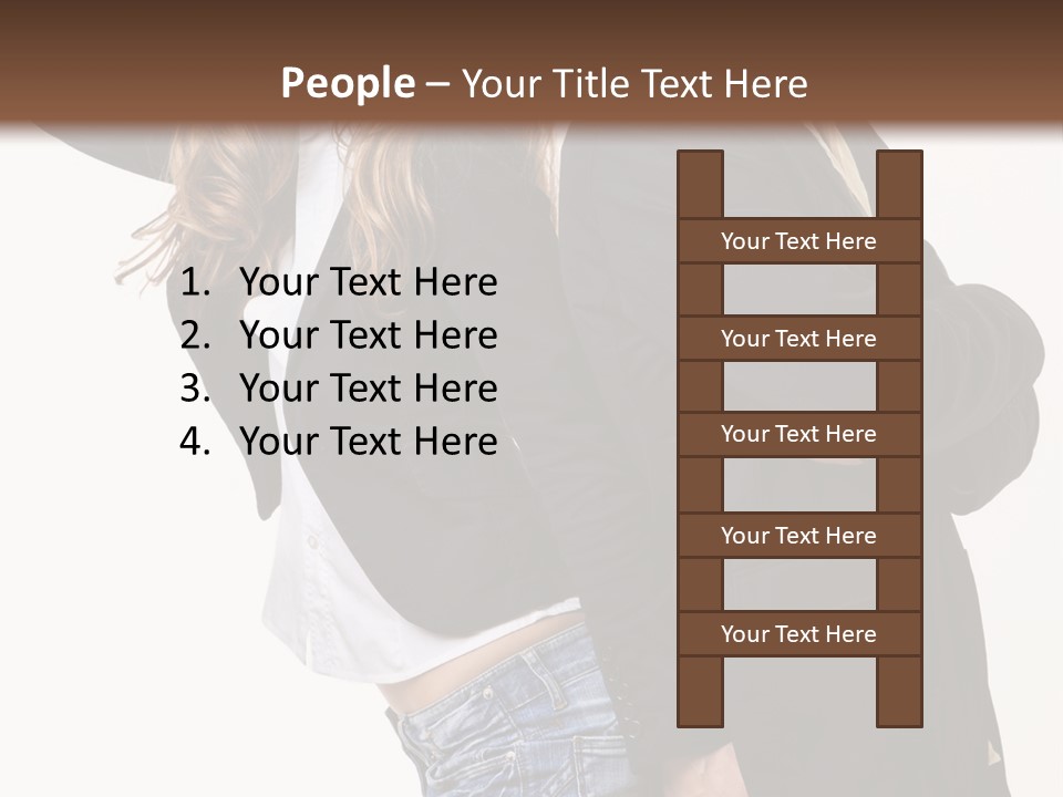 Man Looking Couple PowerPoint Template