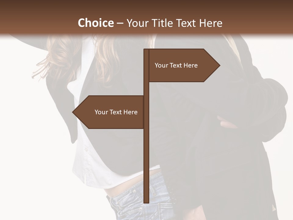 Man Looking Couple PowerPoint Template