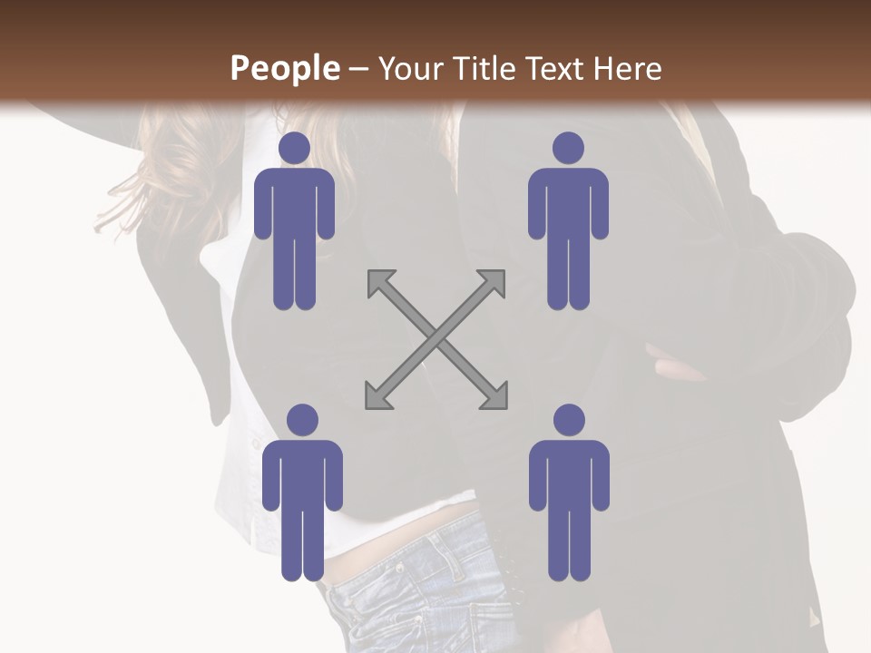 Man Looking Couple PowerPoint Template