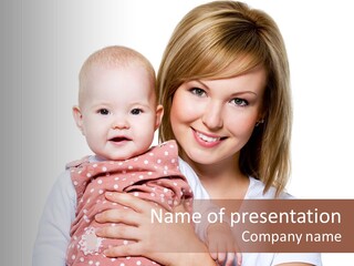 Two People Family Happiness PowerPoint Template