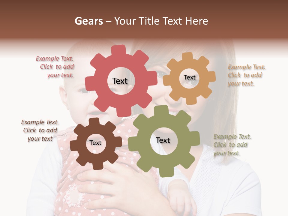 Two People Family Happiness PowerPoint Template