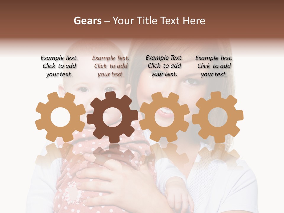 Two People Family Happiness PowerPoint Template