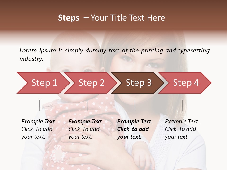 Two People Family Happiness PowerPoint Template