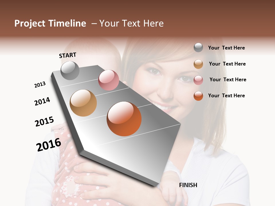 Two People Family Happiness PowerPoint Template