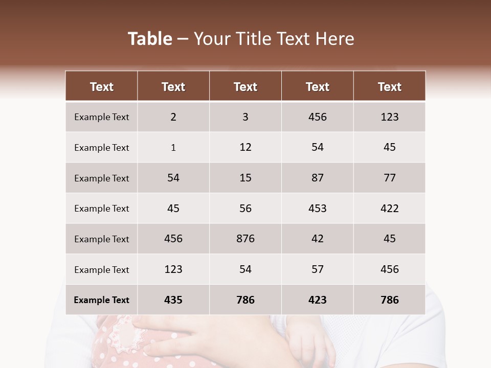 Two People Family Happiness PowerPoint Template