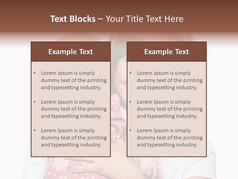 Two People Family Happiness PowerPoint Template