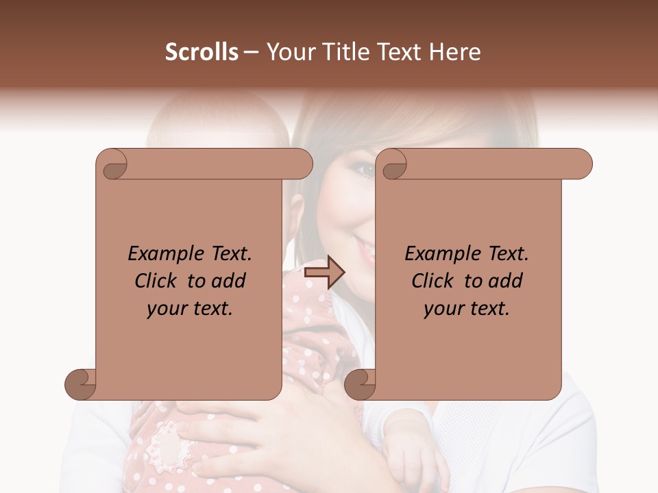 Two People Family Happiness PowerPoint Template