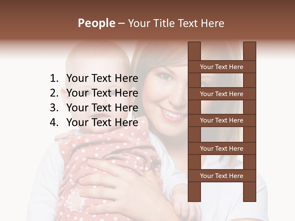 Two People Family Happiness PowerPoint Template