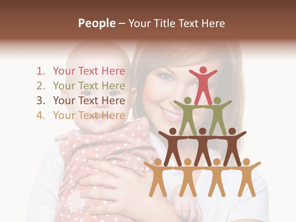 Two People Family Happiness PowerPoint Template