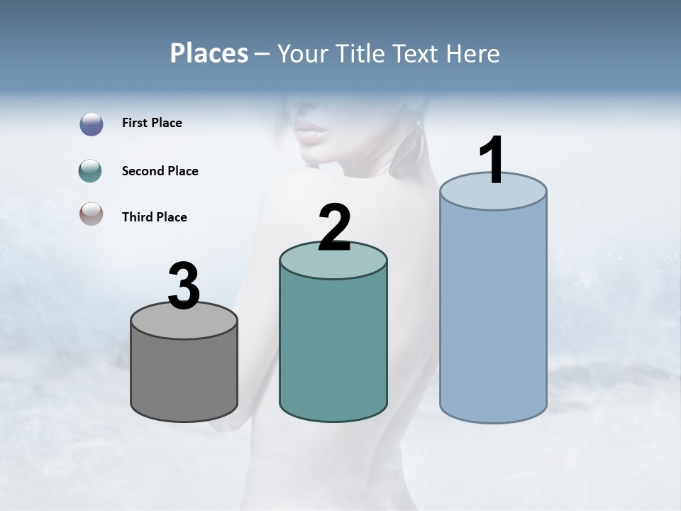Back Snow Whiteness Snowflakes PowerPoint Template