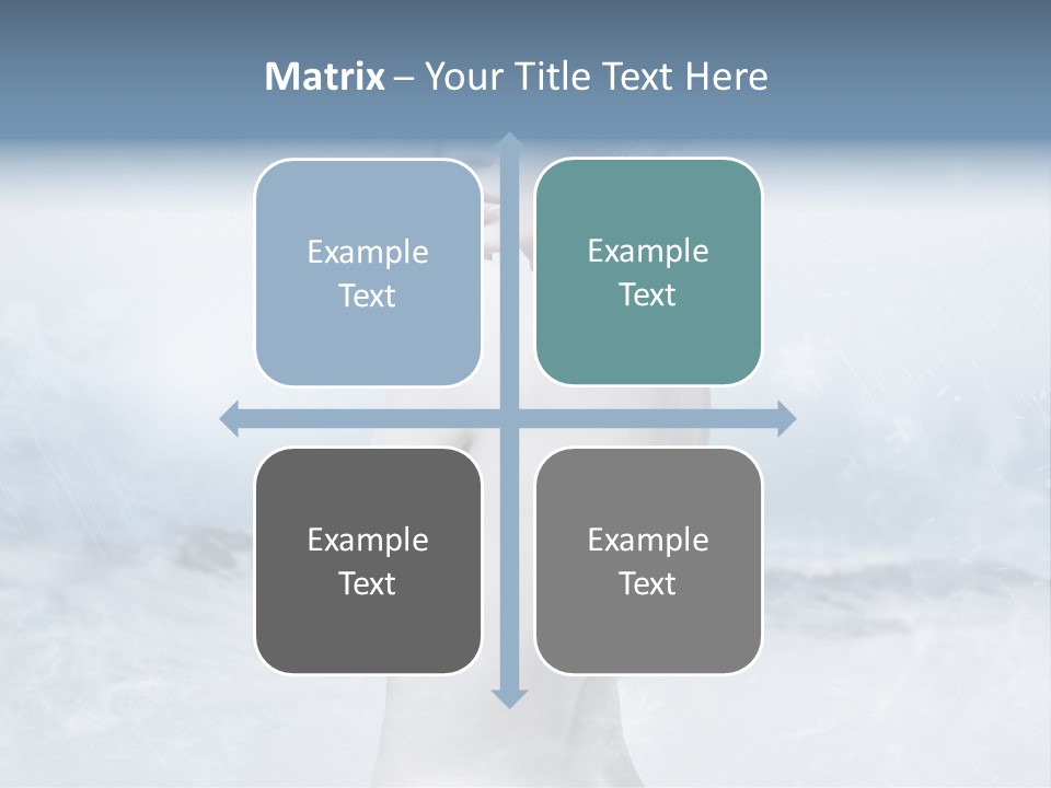 Back Snow Whiteness Snowflakes PowerPoint Template