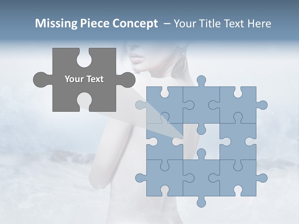 Back Snow Whiteness Snowflakes PowerPoint Template